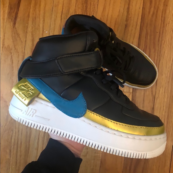 Black Women’s Nike Air Force 1s (af1) High Top - Picture 1 of 4